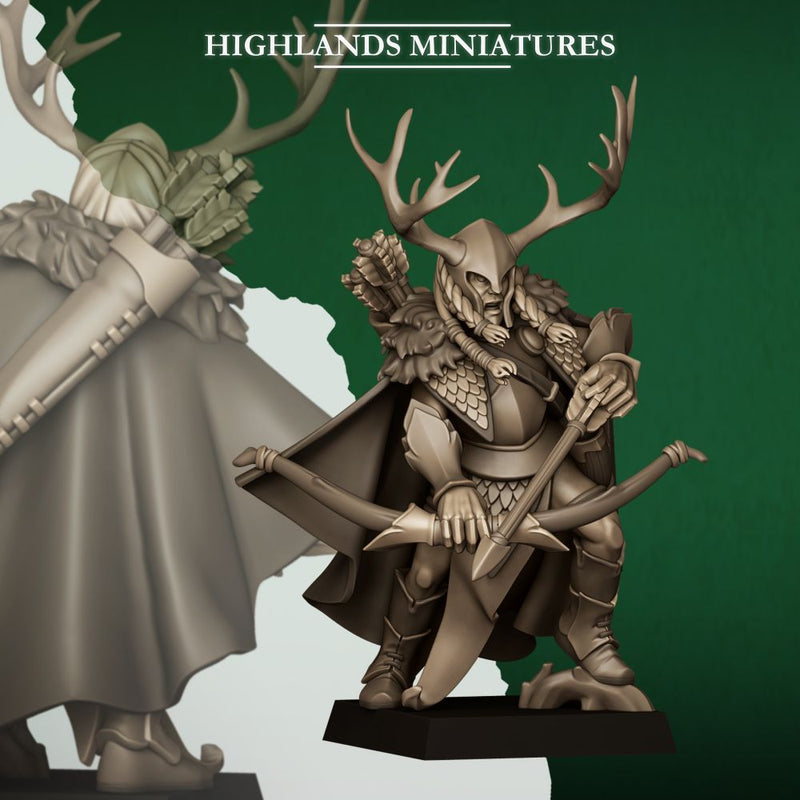 Feral Elf Highborn – Highlands Miniatures 3D printed tabletop miniature