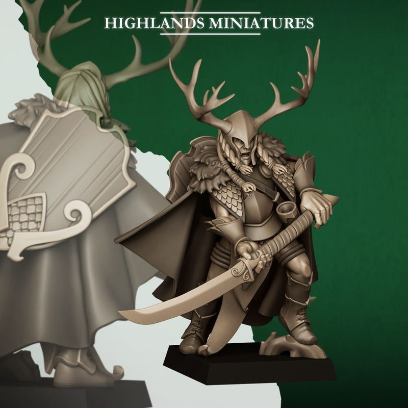 Feral Elf Highborn – Highlands Miniatures 3D printed tabletop miniature