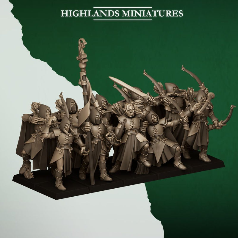 Feral Archers – Highlands Miniatures 3D printed tabletop miniature