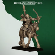 Mounted Feral Archers – Highlands Miniatures 3D printed tabletop miniature
