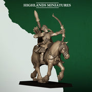 Mounted Feral Archers – Highlands Miniatures 3D printed tabletop miniature