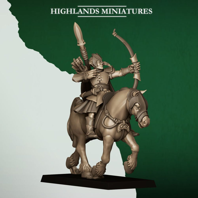 Mounted Feral Archers – Highlands Miniatures 3D printed tabletop miniature