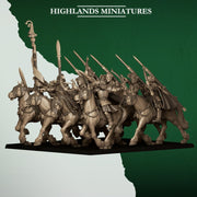 Mounted Feral Archers – Highlands Miniatures 3D printed tabletop miniature