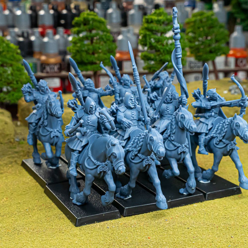 Mounted Feral Archers – Highlands Miniatures 3D printed tabletop miniature