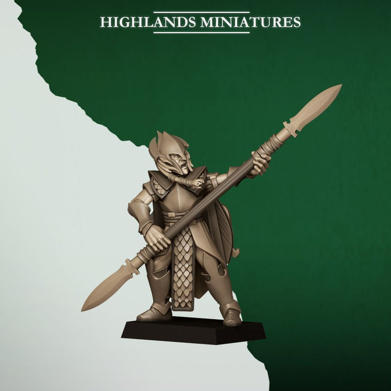 Feral Spearmen – Highlands Miniatures 3D printed tabletop miniature