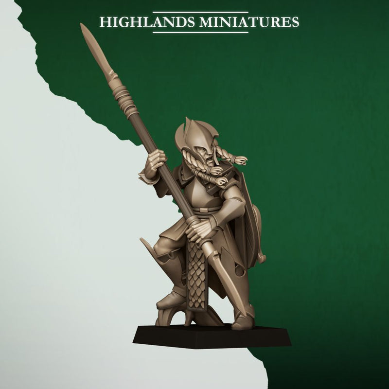 Feral Spearmen – Highlands Miniatures 3D printed tabletop miniature