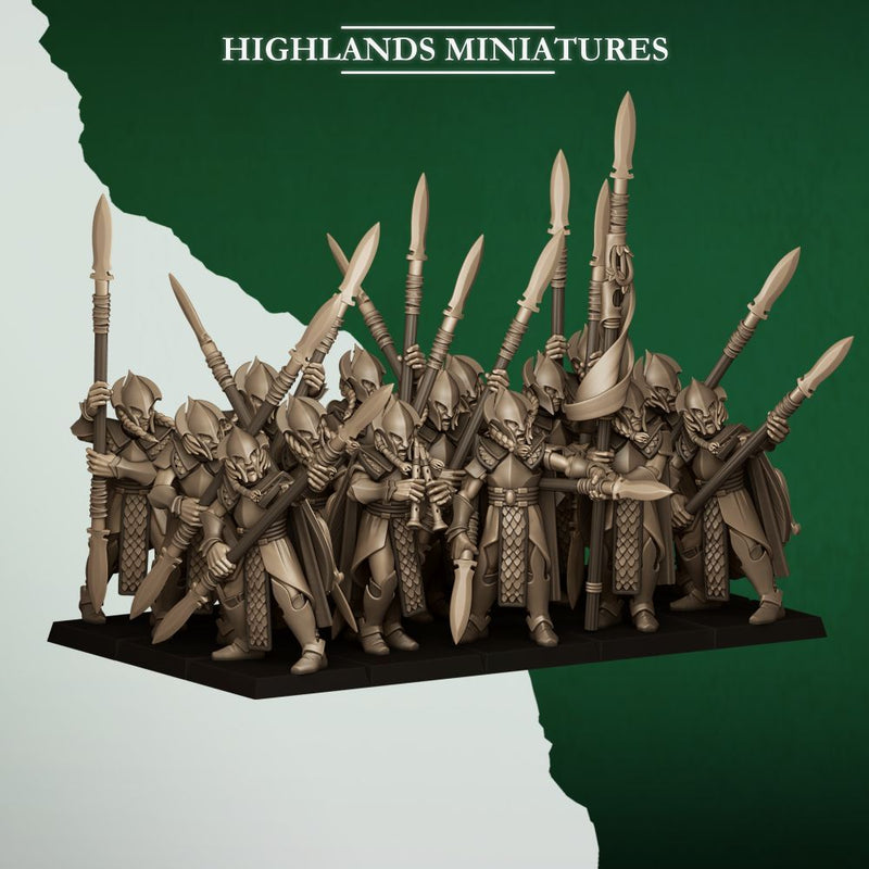Feral Spearmen – Highlands Miniatures 3D printed tabletop miniature