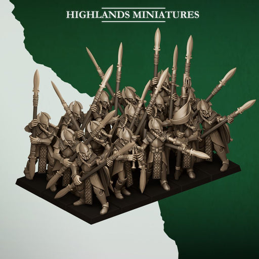 Feral Spearmen – Highlands Miniatures 3D printed tabletop miniature