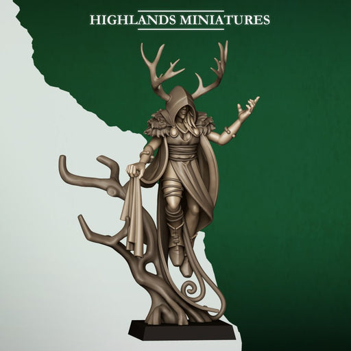 Feral Elf Druid – Highlands Miniatures 3D printed tabletop miniature