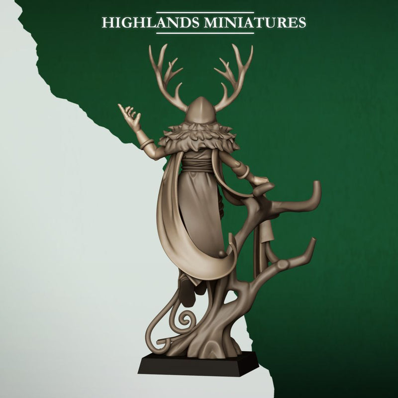Feral Elf Druid – Highlands Miniatures 3D printed tabletop miniature