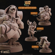 Lizard Adventurers – Cast n Play 3D printed tabletop miniature