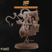 Lizard Traveling Merchant – Cast n Play 3D printed tabletop miniature