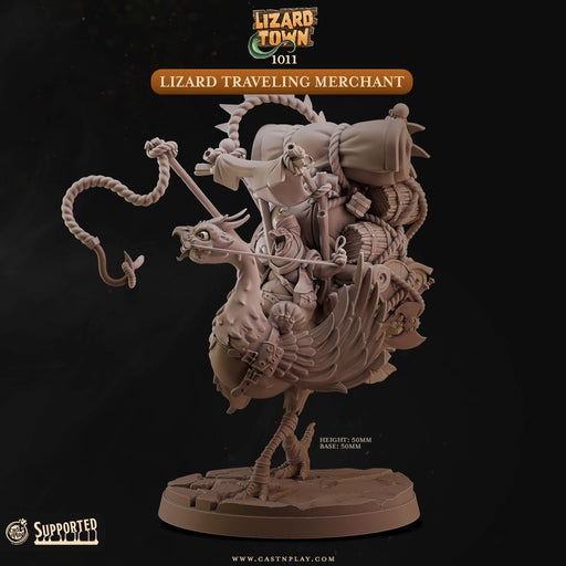 Lizard Traveling Merchant – Cast n Play 3D printed tabletop miniature