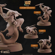 Lizard Assassins – Cast n Play 3D printed tabletop miniature