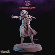 Zombified Peasant – Cast n Play 3D printed tabletop miniature