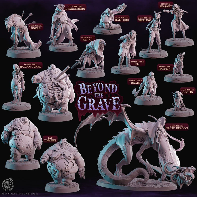 Beyond the Grave set – Cast n Play 3D printed tabletop miniature