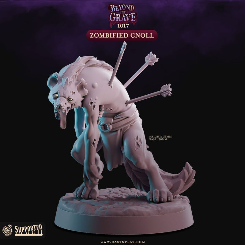 Zombified Gnoll – Cast n Play 3D printed tabletop miniature