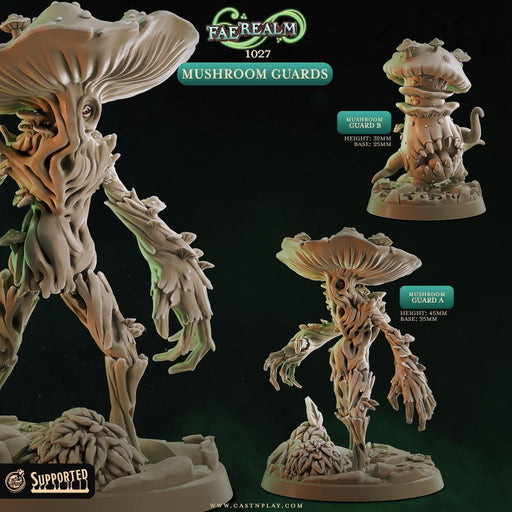 Mushroom Guards – Cast n Play 3D printed tabletop miniature