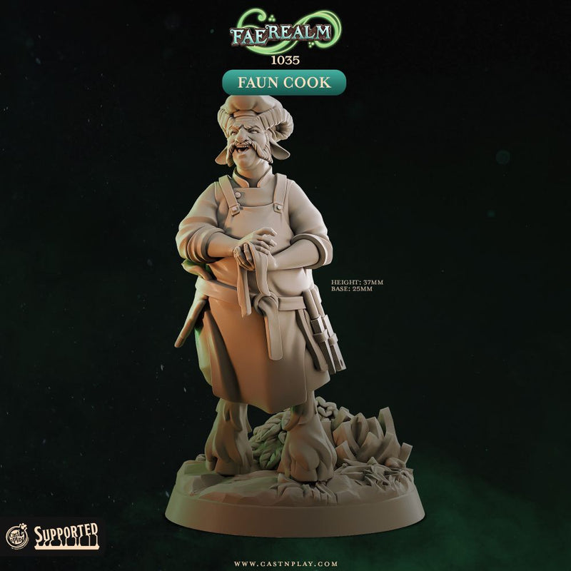 Faun Cook – Cast n Play 3D printed tabletop miniature