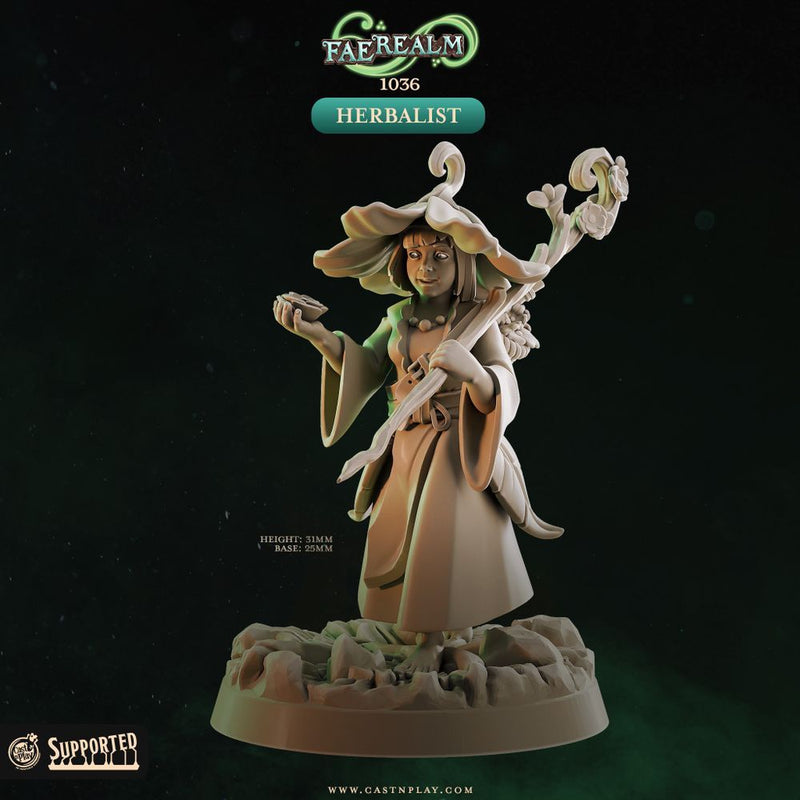 Herbalist – Cast n Play 3D printed tabletop miniature