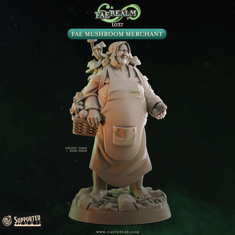 Fae Mushroom Merchant – Cast n Play 3D printed tabletop miniature