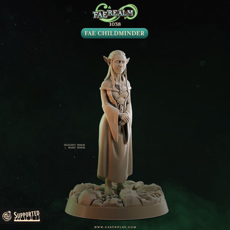 Fae Childmender – Cast n Play 3D printed tabletop miniature