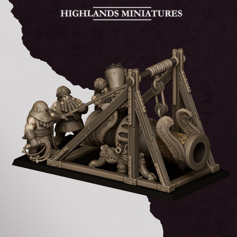 Sons of Marduk Cannon – Highlands Miniatures 3D printed tabletop miniature
