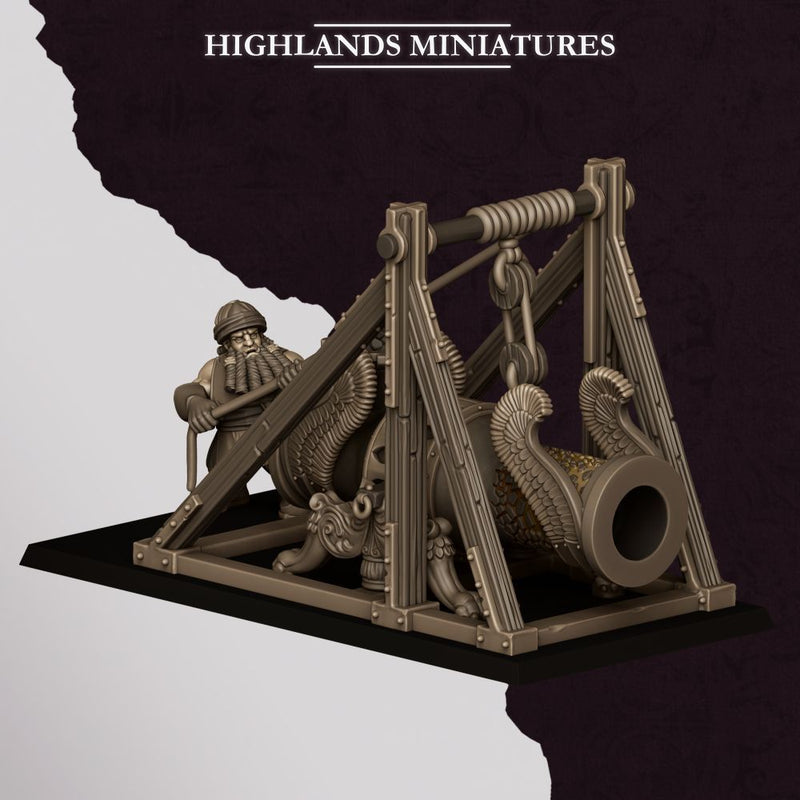 Sons of Marduk Cannon – Highlands Miniatures 3D printed tabletop miniature