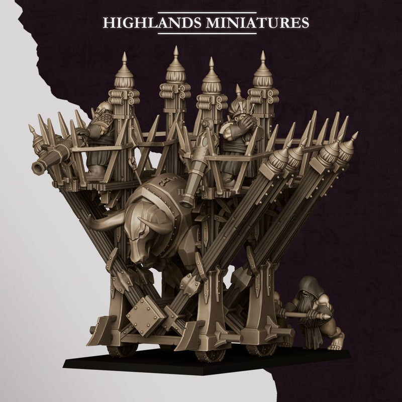 Blazing Icon of Marduk – Highlands Miniatures 3D printed tabletop miniature