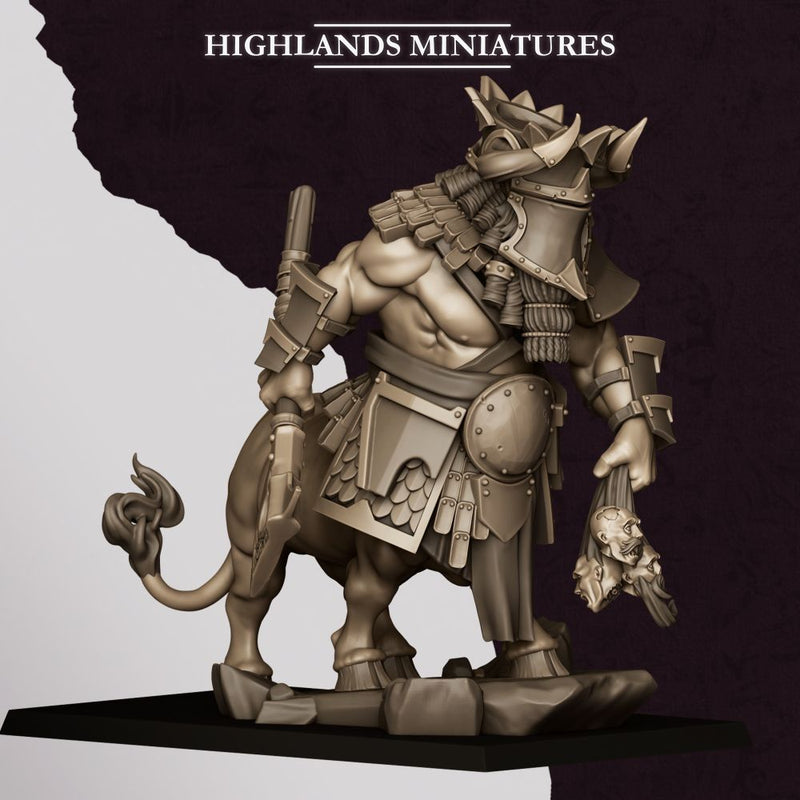 Kusarikku, Great Marduk Minotaur – Highlands Miniatures 3D printed tabletop miniature