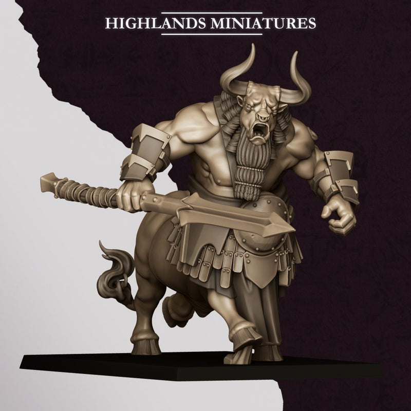 Marduk Minotaurs – Highlands Miniatures 3D printed tabletop miniature
