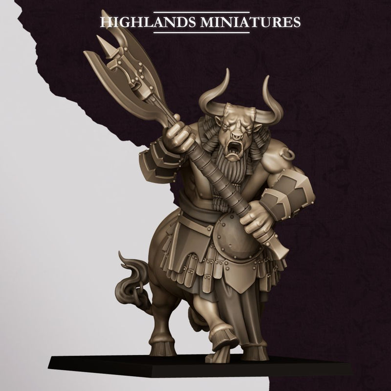 Marduk Minotaurs – Highlands Miniatures 3D printed tabletop miniature
