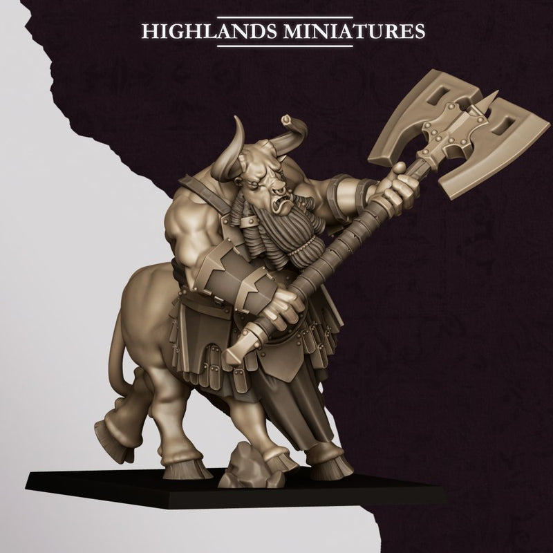 Marduk Minotaurs – Highlands Miniatures 3D printed tabletop miniature