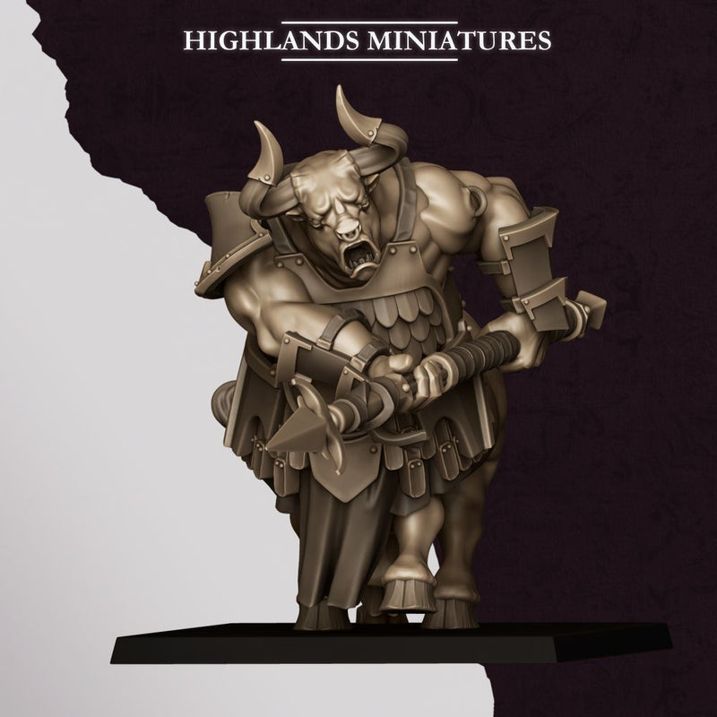 Marduk Minotaurs – Highlands Miniatures 3D printed tabletop miniature