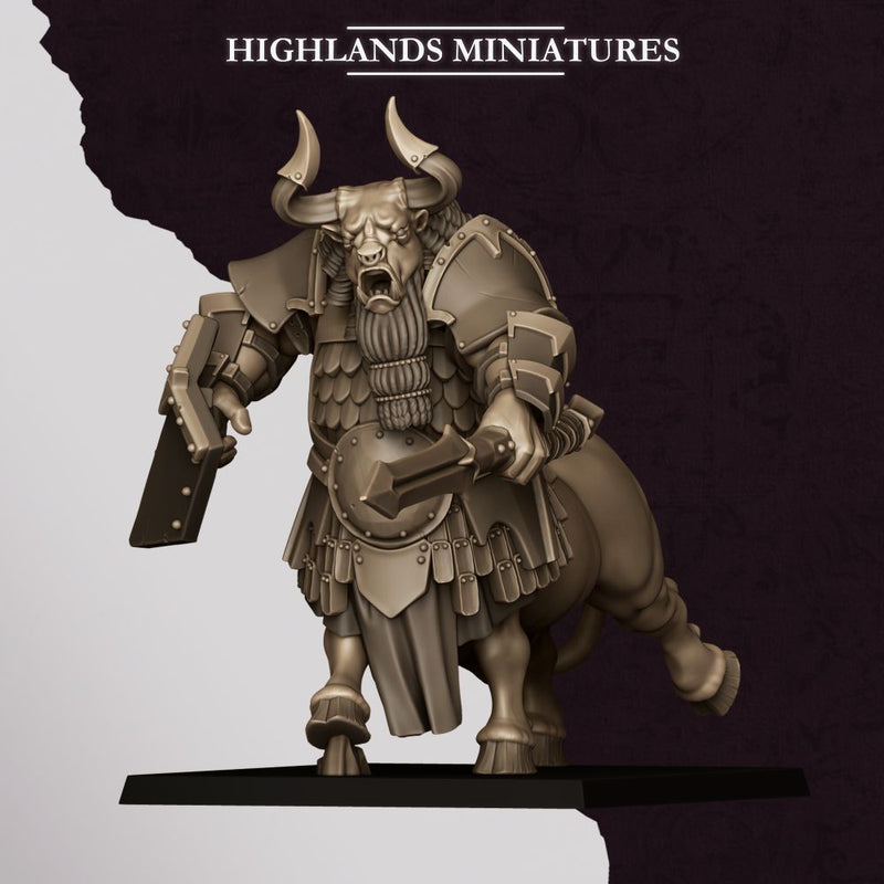 Marduk Minotaurs – Highlands Miniatures 3D printed tabletop miniature