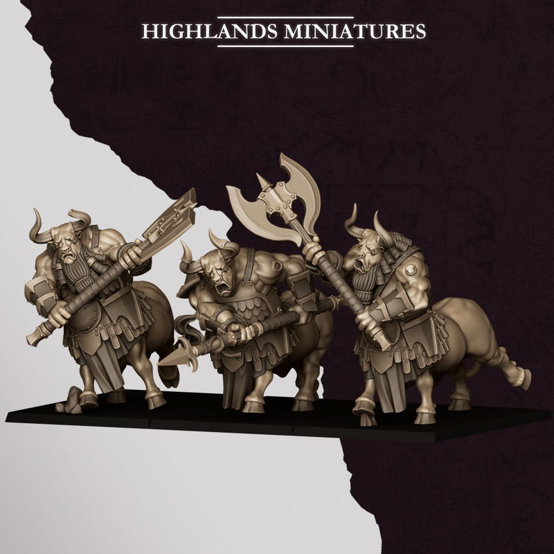 Marduk Minotaurs – Highlands Miniatures 3D printed tabletop miniature