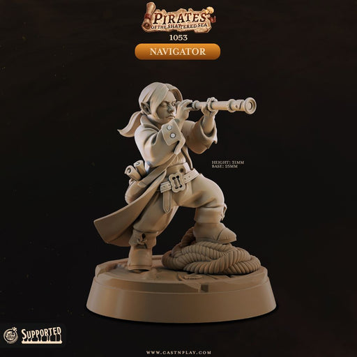 Pirate Navigator – Cast n Play 3D printed tabletop miniature