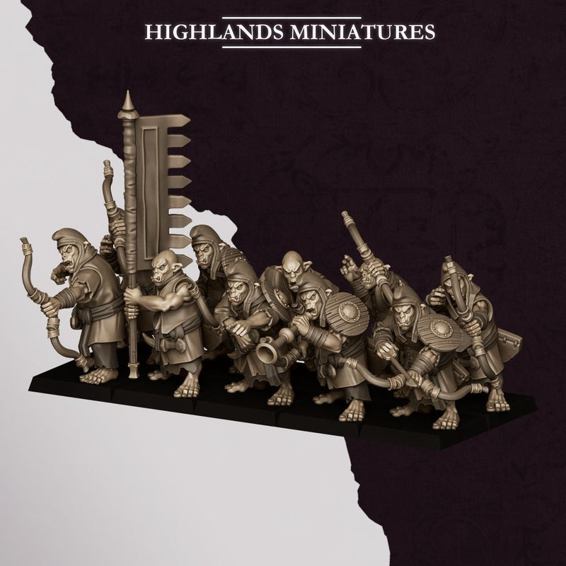 Hobgoblin Archers – Highlands Miniatures 3D printed tabletop miniature