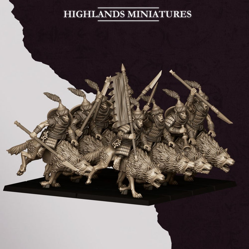 Hobgoblin Riders – Highlands Miniatures 3D printed tabletop miniature