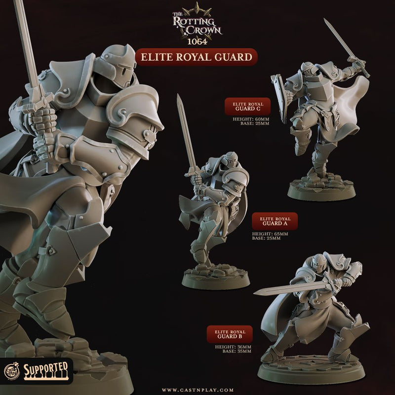 Elite Royal Guard – Cast n Play 3D printed tabletop miniature