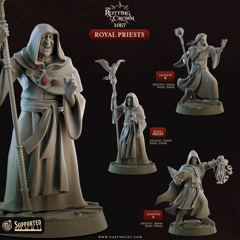 Royal Priests – Cast n Play 3D printed tabletop miniature