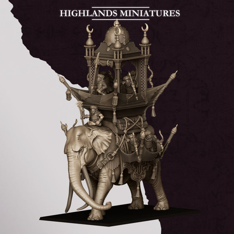 Hobgoblin War Elephant – Highlands Miniatures 3D printed tabletop miniature