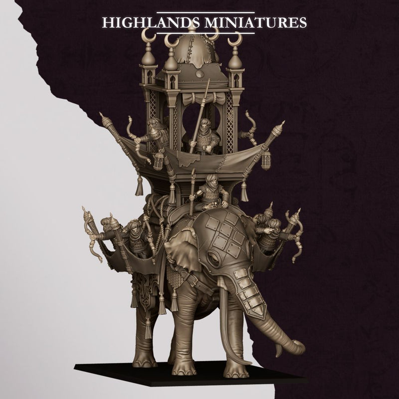 Hobgoblin War Elephant – Highlands Miniatures 3D printed tabletop miniature