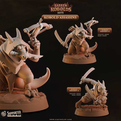 Kobold Assassins – Cast n Play 3D printed tabletop miniature