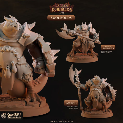 Swolbolds – Cast n Play 3D printed tabletop miniature