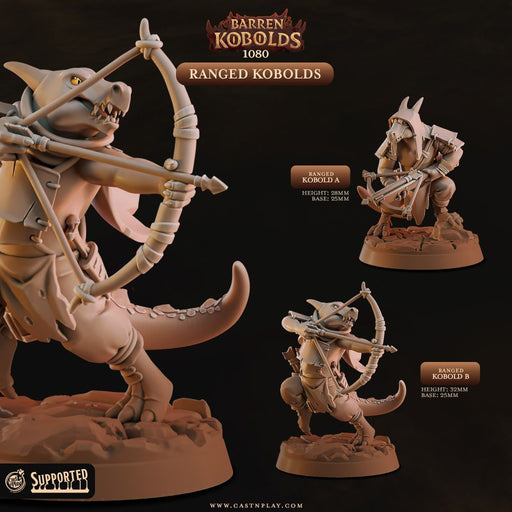 Ranged Kobolds – Cast n Play 3D printed tabletop miniature