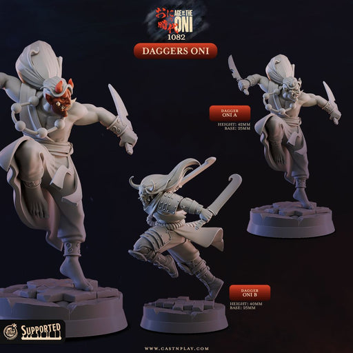 Daggers Oni – Cast n Play 3D printed tabletop miniature