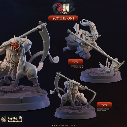 Scythe Oni – Cast n Play 3D printed tabletop miniature