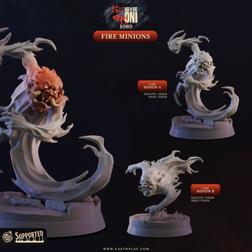 Fire Minions – Cast n Play 3D printed tabletop miniature