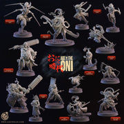 Age of the Oni Set – Cast n Play 3D printed tabletop miniature